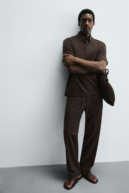 LYOCELL-COTTON TROUSERS - Zara фото 5