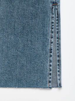 CONTE CON-738 Джинсы straight c разрезами и необработанным краем blue - Conte elegant фото 10