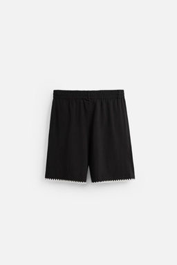 CONTRAST EMBROIDERY BERMUDA SHORTS - Zara фото 6