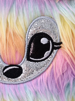 Блокнот плюшевый Rainbow lama, 21,5х14,5 см, плотность 80 гр.