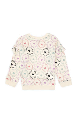 K_z _ocuk Krem Bisiklet Yaka Sweatshirt Sepette S_rpriz _ndirim - U.s. polo assn фото 3