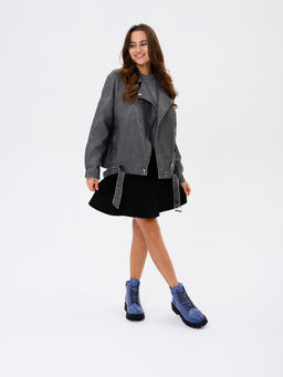 Ботинки 319.taskanabl.Вакса джинс/мех