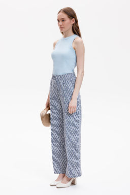 ЕВТ 4151/синие мини косы брюки жен