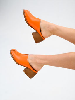 Сабо 5200.23663br.Оранжевый+коричневый