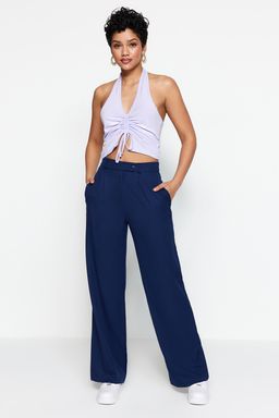 Mavi Wide Leg/Genis Paca Dokuma Kumas Pantolon TWOAW22PL0263 Palazzo