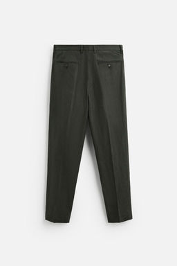 100% LINEN SUIT TROUSERS - Zara фото 15