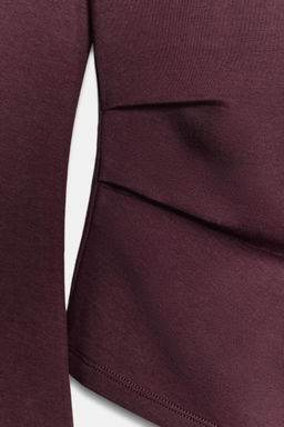 LONG SLEEVE INTERLOCK TOP - Zara фото 18