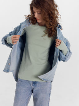 Джемпер женский в зеленом цвете