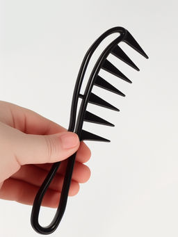 Цена за 3 шт. Расчёска для кудрявых волос, 18.5×5 см, чёрная
