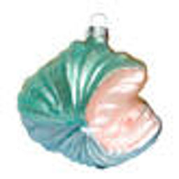 Ракушка с жемчужинками перламутровая бирюза (стекло) 9х5х9,5 см - Holiday classics фото 3