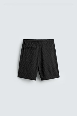 BERMUDA JACQUARD GEOM?TRICO / Negro - Zara фото 7