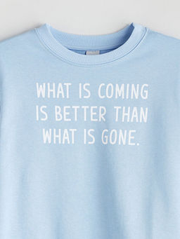 Bisiklet Yaka K?z ?ocuk Sweatshirt