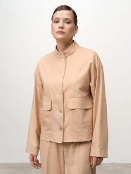 Бомбер из льна 4211892 золото