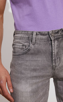 Шорты джинс F311-0910 grey - Fine joyce фото 4