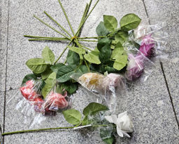 Цена за 1 шт. Цветок искусственный Роза 42 см / GR-007 /уп 60/720/силикон