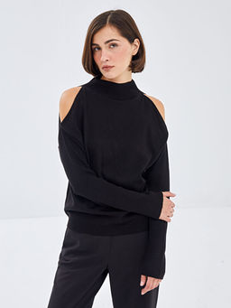 Dik Yaka Kad?n Triko Kazak