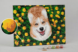 ФРЕЯ PNB/PM-124 Набор для раскрашивания по номерам 40 х 30 см Радостный корги  фото 6