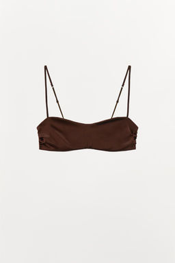 SILK BANDEAU BRALETTE - Zara фото 5
