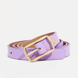 Ремень женский, ширина 1.8 см, винт, пряжка металл, цвет сиреневый