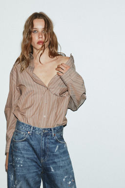 TRF LOOSE OVERSIZE HIGH-WAIST JEANS