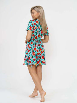 Халат женский, цвет зеленый