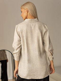 Рубашка лен 60%, вискоза 40% - Волтри фото 3