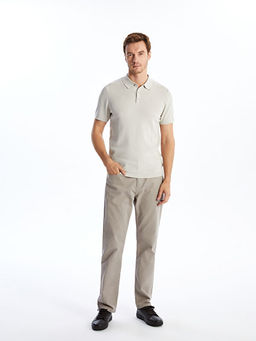 Polo Yaka K?sa Kollu Erkek Triko Kazak