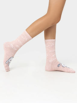 Цена за 5 пар! Носки детские мятные с зайчиками - Mark formelle фото 8