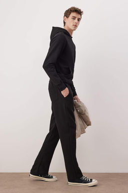 Siyah Regular/Normal Kesim Dokulu Boru Paca Esofman Alt? TMNAW26EA00017 - Trendyolmilla фото 2