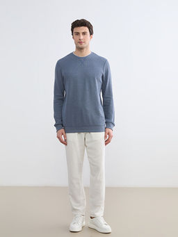 Bisiklet Yaka Erkek Sweatshirt