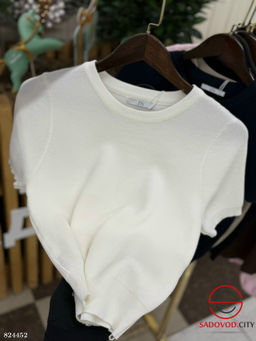 Футболка женская однотонная