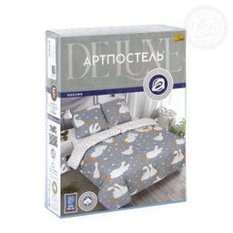 Постельное белье Гусиные лапки с наволочками 50х70 (поплин DE LUXE) Евро/Пододеяльник: 1 шт. - 215*200; Простыня: 1 шт. - 215*240; Наволочка: 2 шт. - 50*70; DE LUXE с наволочками 50х70 - Артпостель фото 5