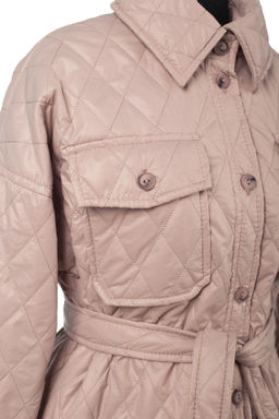 Пальто женское демисезонное (пояс) - El podio фото 9