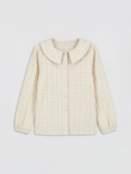 Ekose Poplin K?z ?ocuk G?mlek