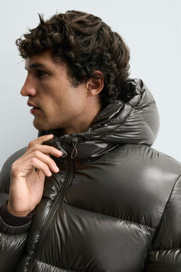 CAZADORA 80% PLUM?N - 20% PLUMA WATER REPELLENT / Khaki oscuro - Zara фото 5