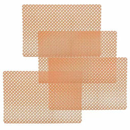 Набор салфеток полимер 45х30 см прямоугольный 4 шт для стола коричневый Сеть Y4-9139 (494774) (DANIKS)