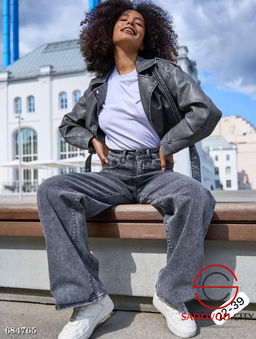 Джинсы трубы женские с высокой посадкой - Bruno фото 2