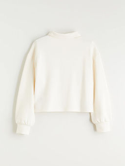 K?z ?ocuk Polo Yaka Soft Touch Sweatshirt