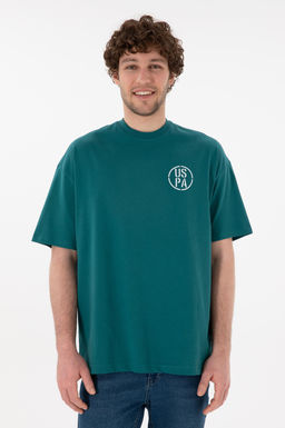 Erkek Oversize Fit Bisiklet Yaka Koyu Ye_il Ti__rt Sepette S_rpriz _ndirim - U.s. polo assn фото 4