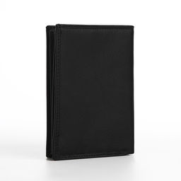 Портмоне мужское без застёжки, 3 в 1, отдел автодокументов, паспорта, карт, купюр, чёрное