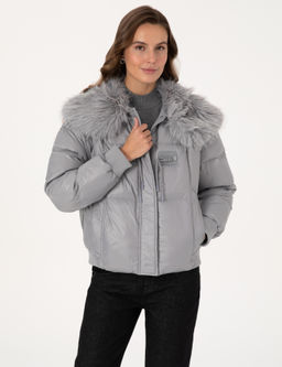 Gri Regular Fit Mont