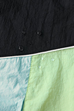 ZARA X BODY GLOVE ® LIGHTWEIGHT COLOUR BLOCK RAINCOAT  фото 7