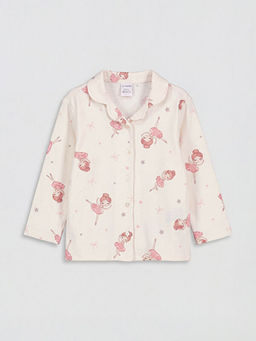 G?mlek Yaka K?z ?ocuk Pijama Tak?m?