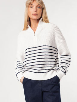 VILATTE / Джемпер фактурной вязки из 100% хлопка