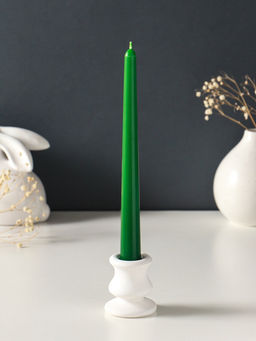 Набор свечей античных, 2.3×24.5 см, 5 ч, 55 г, 4 шт., тёмно-зелёный