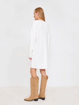 Платье вязаное PL1416/blanche - Emka фото 5