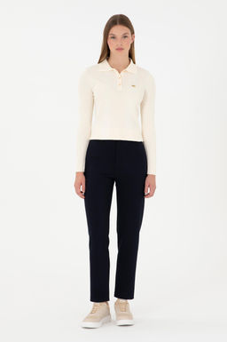 Женский кремовый свитер Неожиданная скидка в корзине - U.s. polo assn фото 4