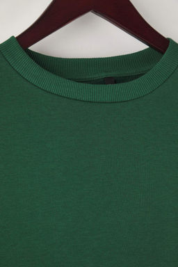 TRENDYOLMILLA Siyah Kal?n Ici Polarl? Regular/Normal Kal?p Bisiklet Yaka Basic Orme Sweatshirt TWOAW24SW00101  фото 2