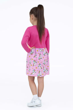 Платье детское розовое с болеро (98-104)