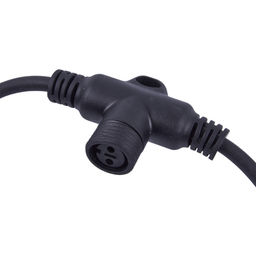 UCX-F90 T10/2M/BK Провод-шина для гирлянд серии F90PRO, 2м. 10 Т-коннекторов, шаг 20см. Статика/мерцание. IP67. Черный. TM Uniel